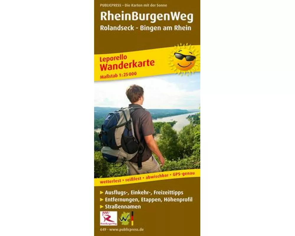 RheinBurgenWeg, Rolandseck - Bingen am Rhein