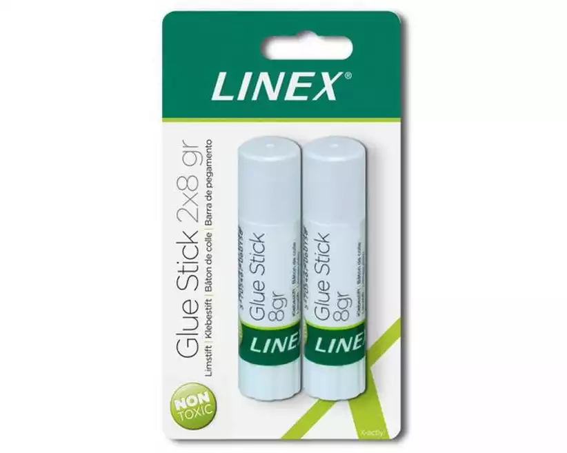 Linex Klebestift-Set 2 Stück, Grün, Weiss