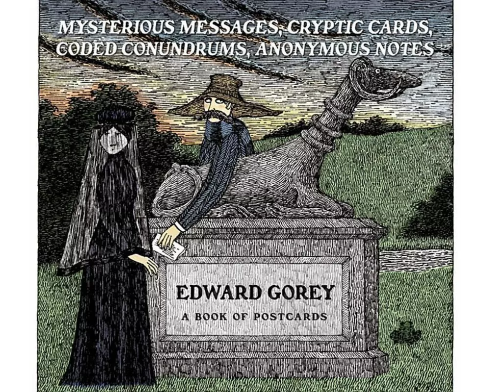 Edward Gorey Mysterious Messages Cryptic Cards Coded Conundrums Anonymous Notes Book of Postcards