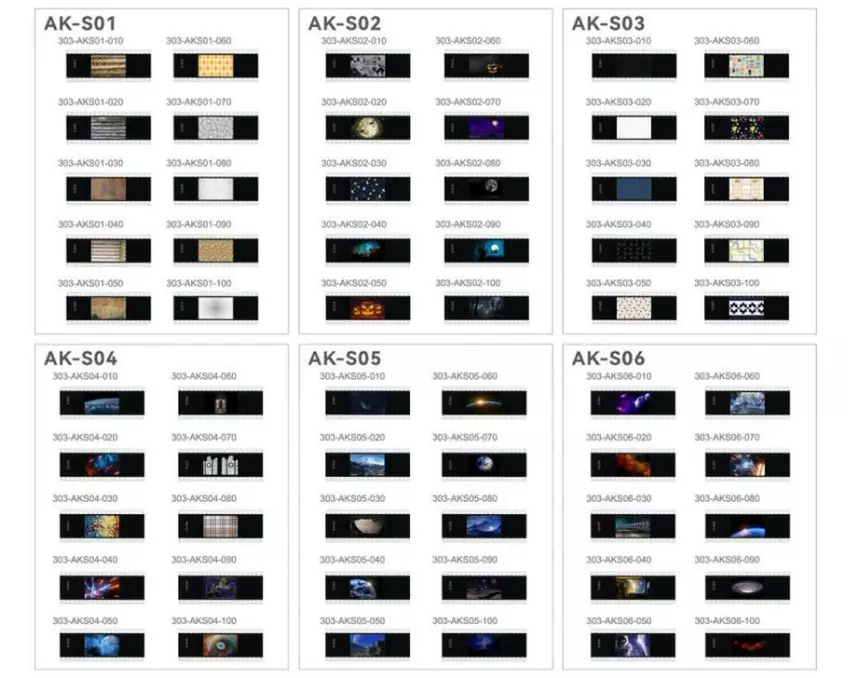 Godox AK-S Komplettes Dia-Set (60 Stück) für AK-R21