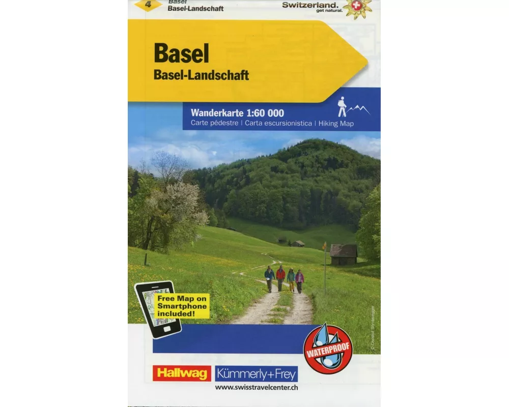 Kümmerly+Frey Wanderkarte 4 Basel 1:60.000