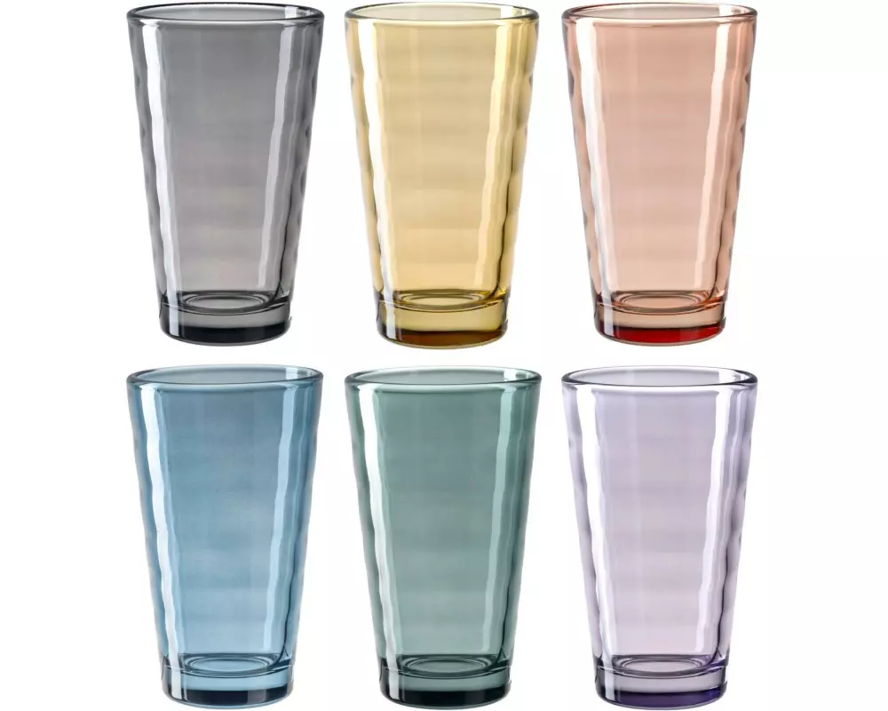 LEONARDO Trinkglas Verso L 200 ml, 6 Stück, Assortiert