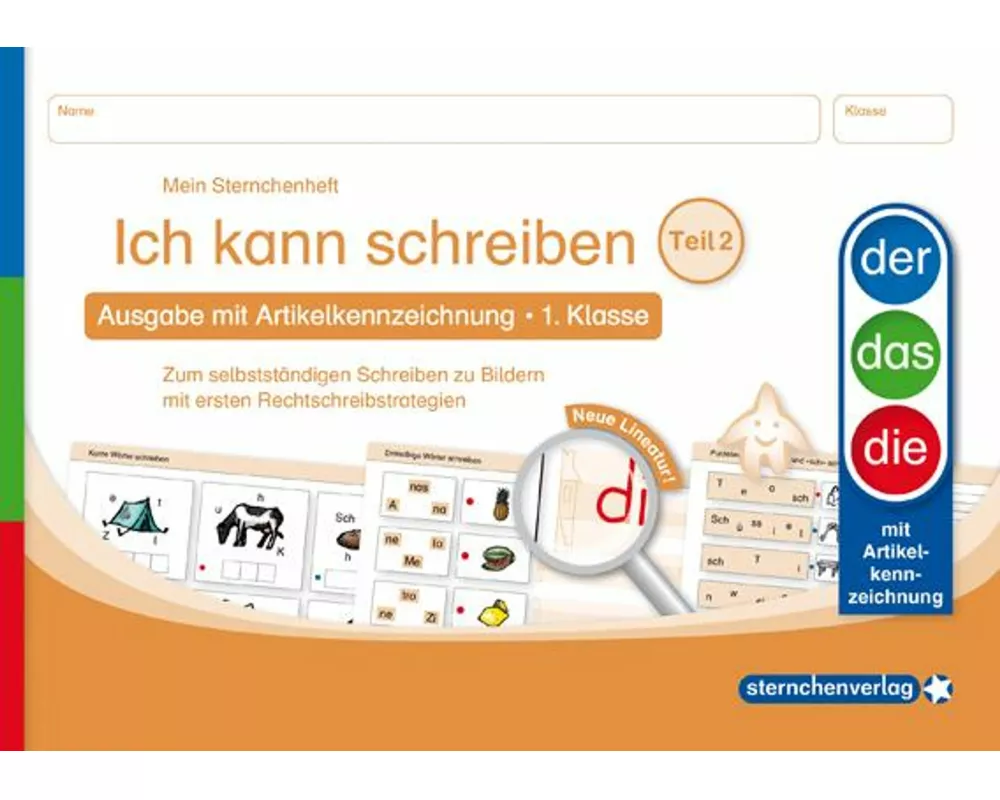 Ich kann schreiben Teil 2 - Ausgabe mit Artikelkennzeichnung 1. Klasse