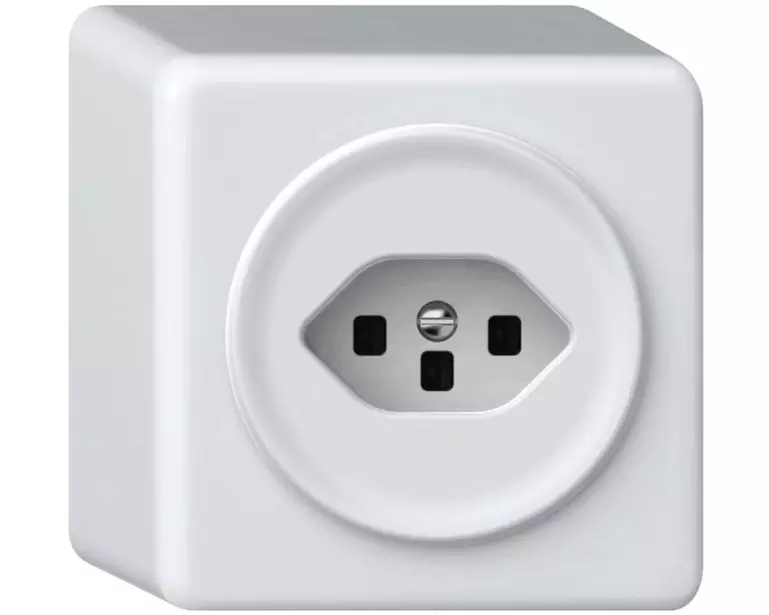Hager Steckdose ORIGIN AP-Steckdose 1xT23 (16A/250 V) ws
