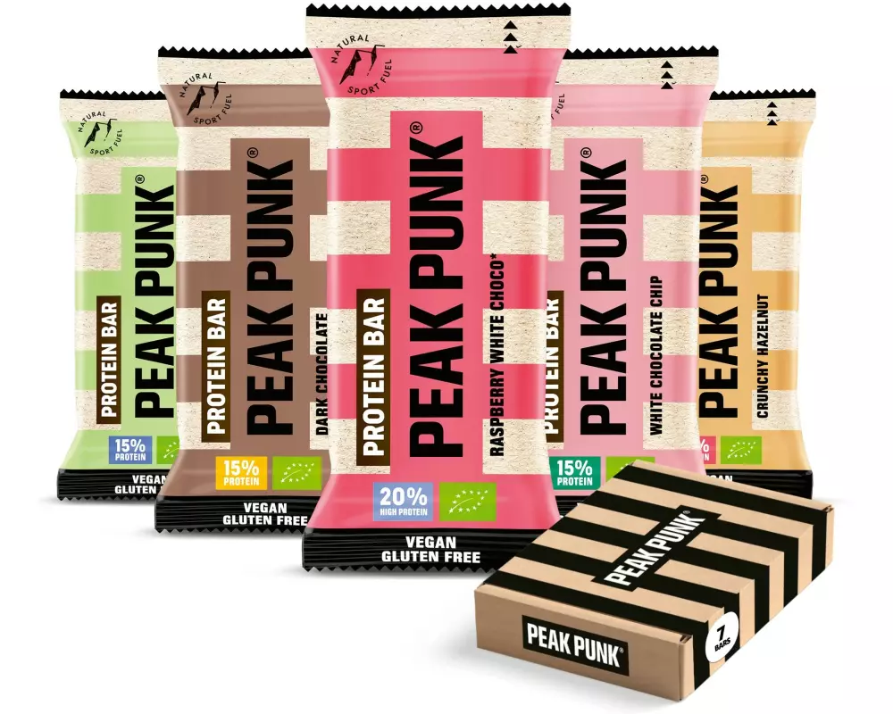 PEAK PUNK Proteinriegel Probierbox 385 g