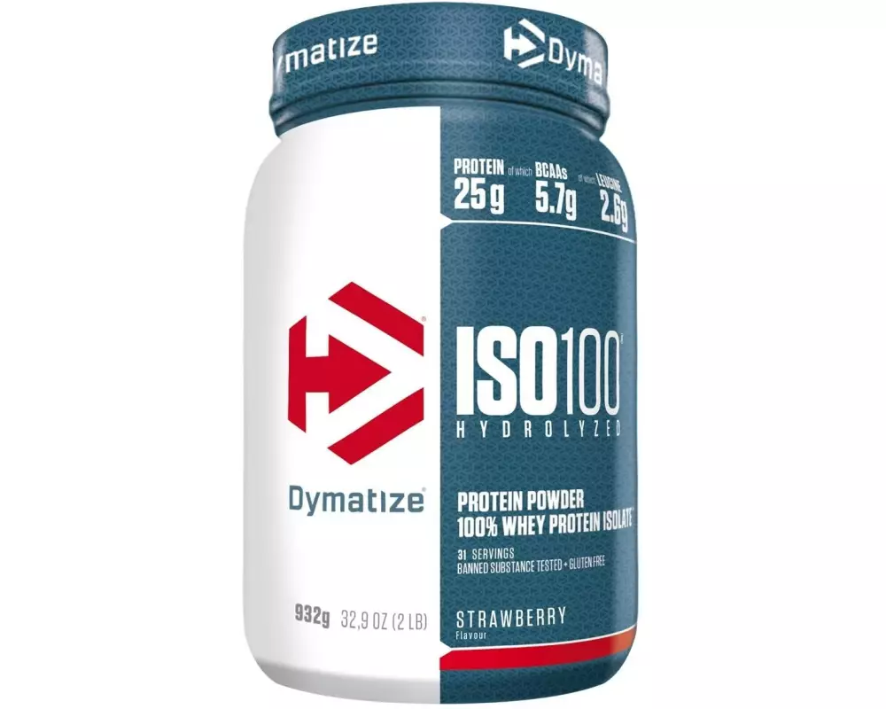 Dymatize Pulver ISO 100 Hydrolyzed Erdbeere 932 g