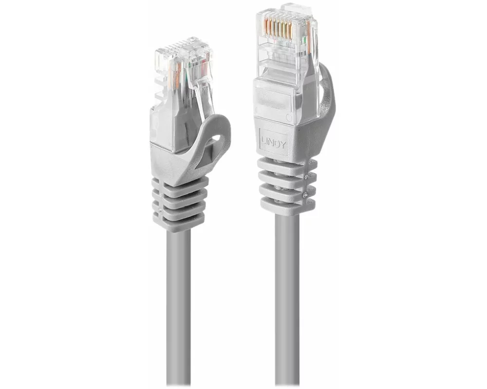 LINDY 3m Cat.5e U/UTP Patch Cable 50 pcs Colour: grey Low Cost Version