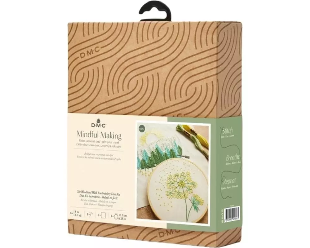 DMC Stickset Mindful Making Duo Waldspaziergang, Ø 15.7 cm