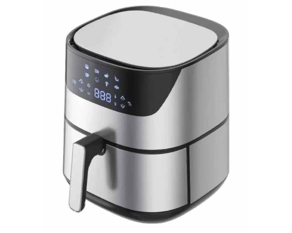 OHMEX Fritteuse OHM-FRY-5015AIR Schwarz/Silber