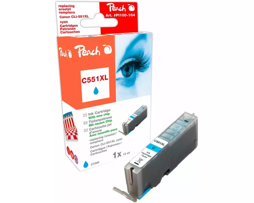 Peach Tinte Canon CLI-551C Cyan