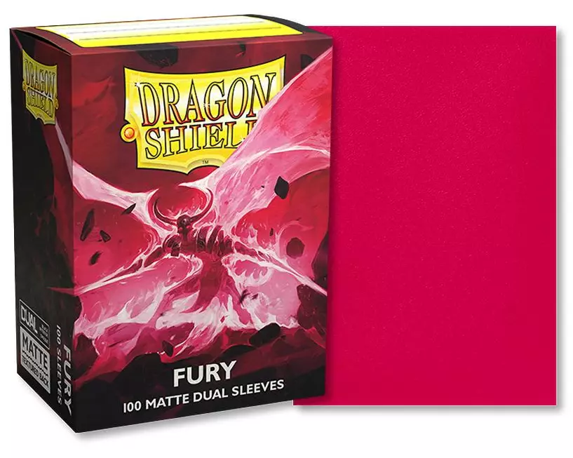 Dragon Shield Kartenhülle Dual Matte: Fury Standardgrösse Pink 100