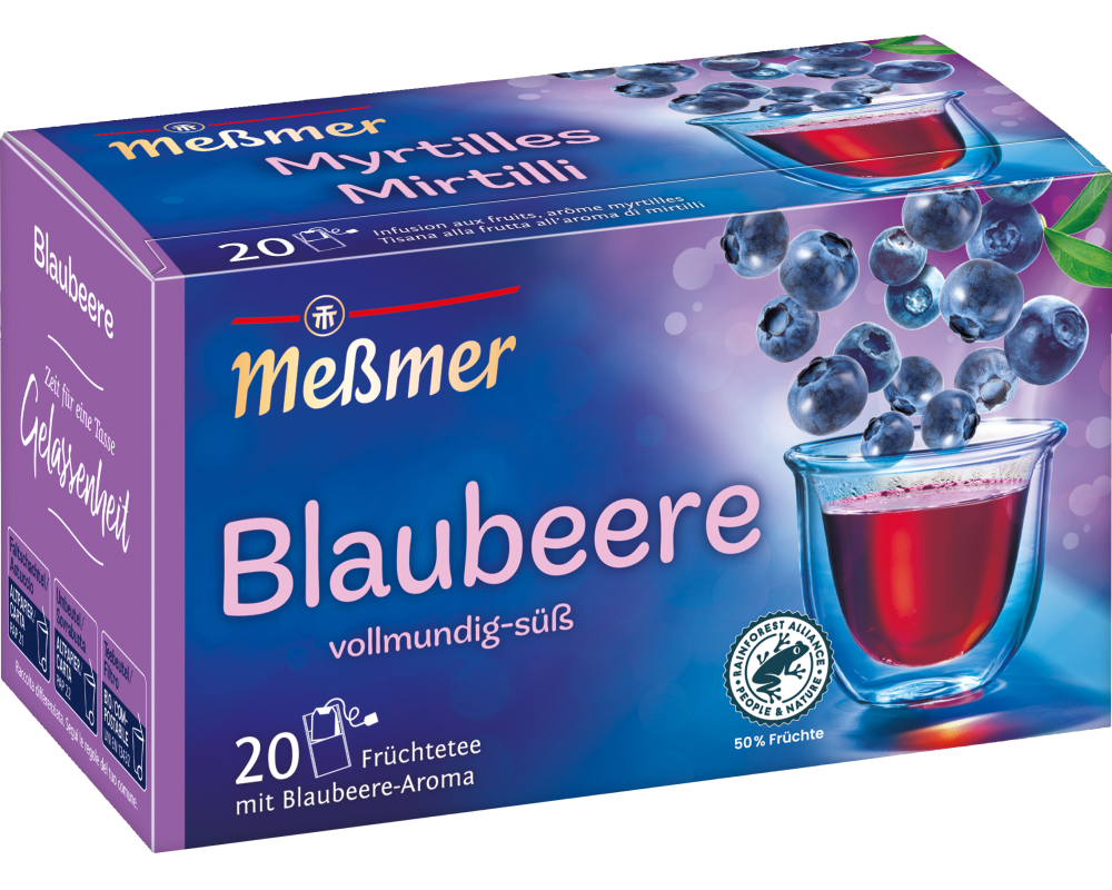 MESSMER Blaubeere 10842600 Beutel 2.25g, 20 Stk.