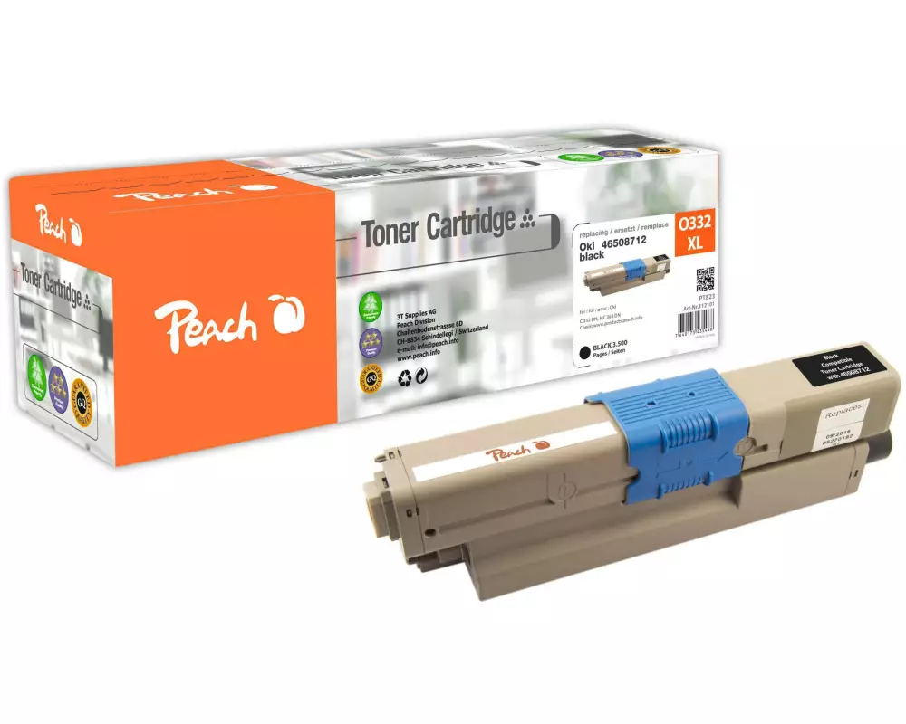 Peach Toner OKI 46508712 Black