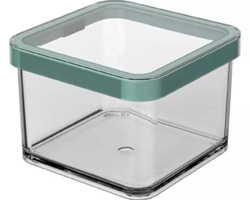 Rotho Vorratsbehälter Premium Loft 0.5 l, Grün/Transparent