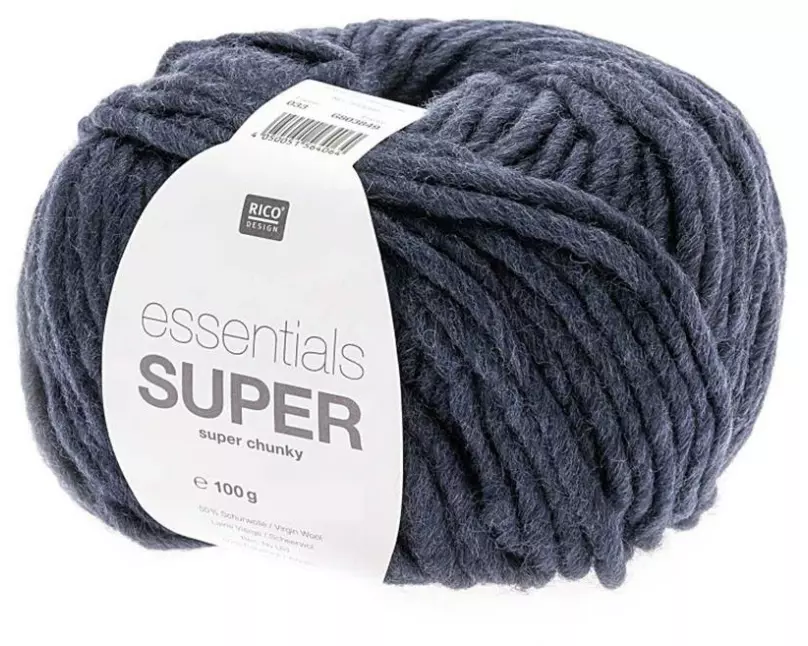 Rico Design Wolle Essentials Super Super Chunky 100 g Dunkelblau