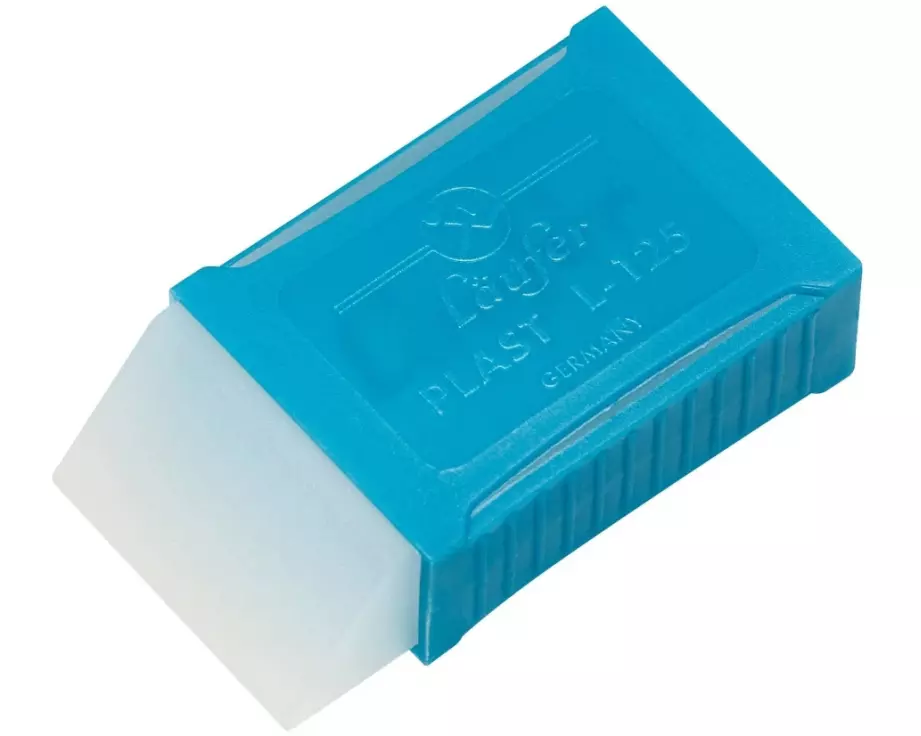 Läufer Radiergummi Plast L-125 Blau