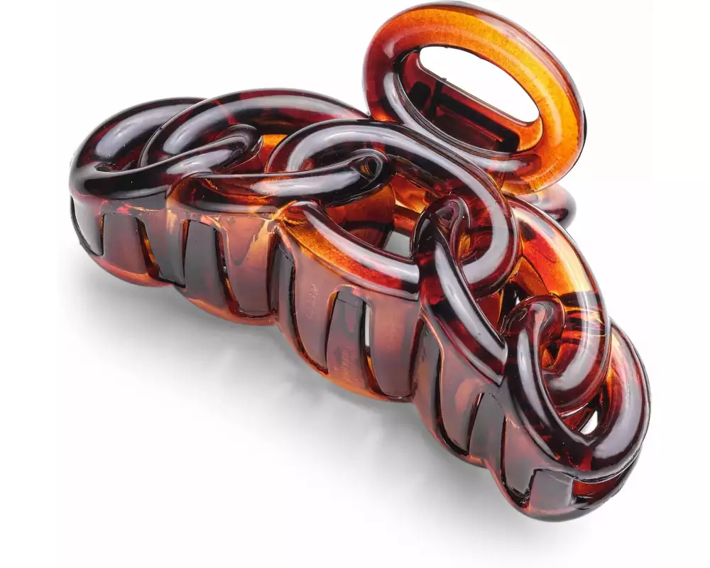 Trisa Accessoires Haarklammer 9 cm, geschwungen, tortoise