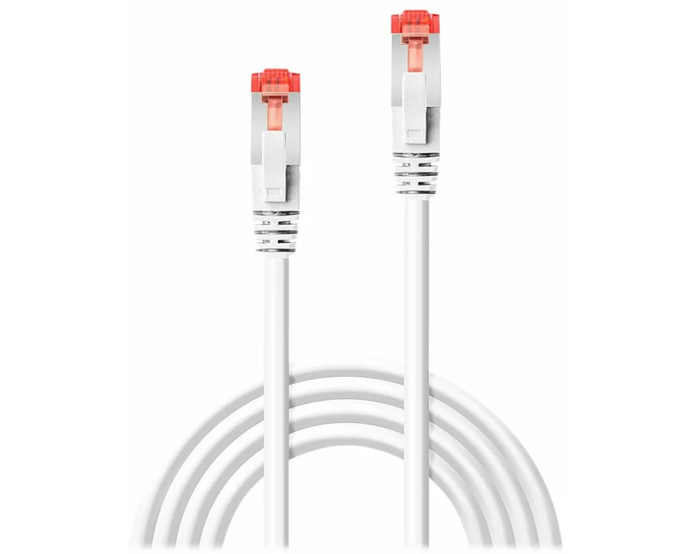 LINDY Patch Cable, Cat6, S/FTP, RJ45-RJ45, 2m, white