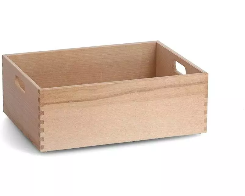 Zeller Present Aufbewahrungskiste Buche 40 x 30 x 15 cm, Braun
