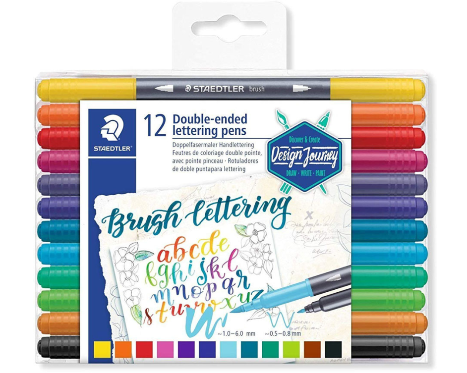 STAEDTLER Fasermaler Handlettering 3004TB12 Design Journey, 12 Stück