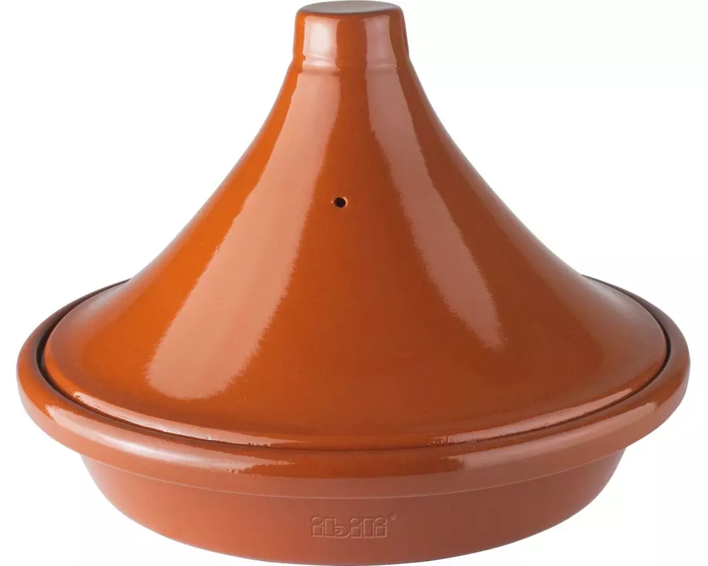 Ibili Tajinetopf Natural 28 cm, Kirschrot