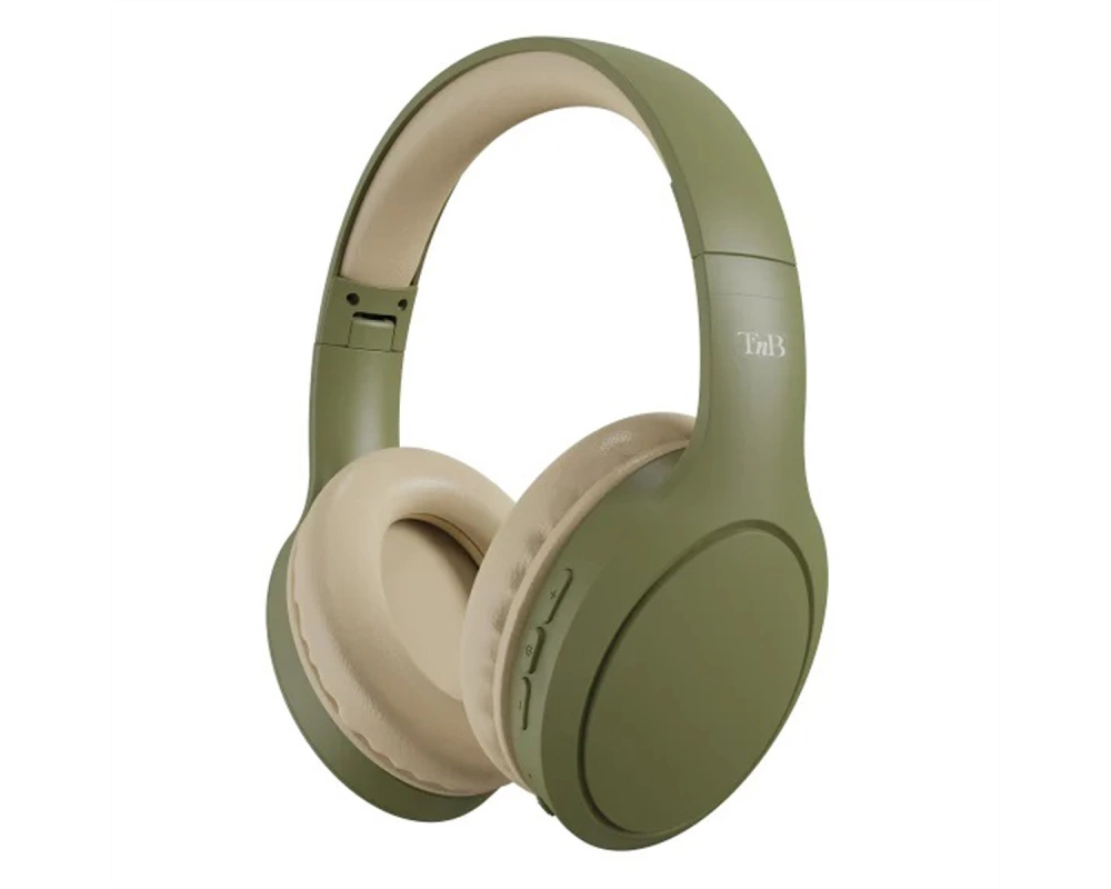 T'nB OnEar Kopfhörer Tone, olive green, BT, faltbar, 117 dB