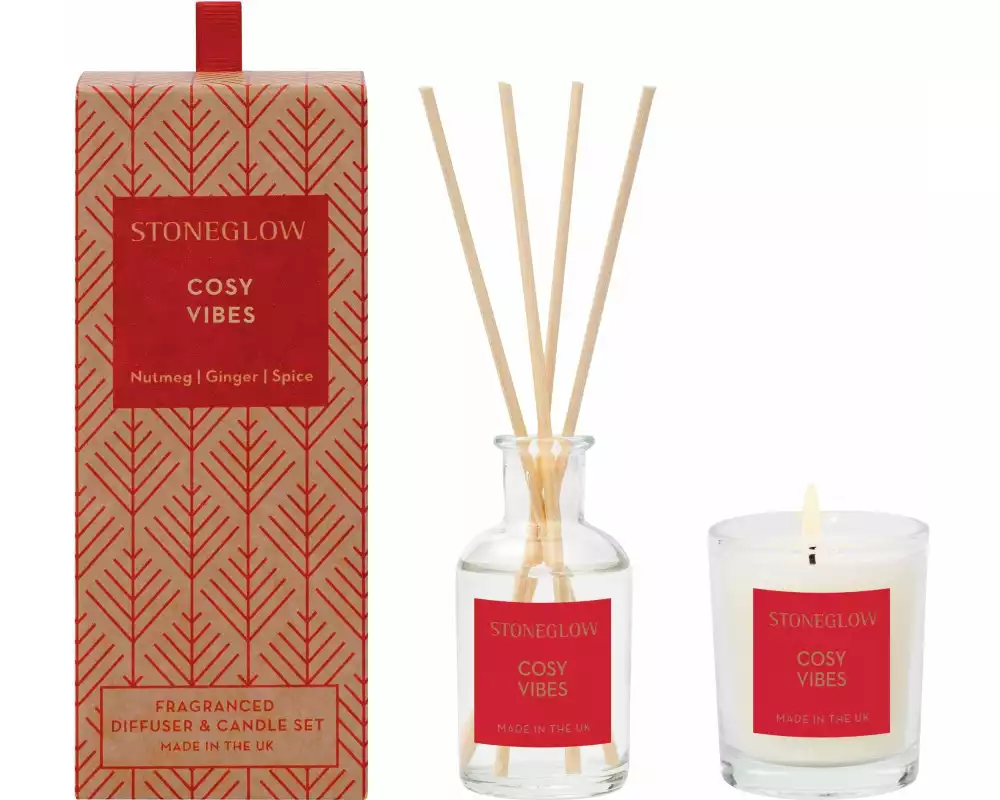 Stoneglow Duftstäbchen + Kerze Cosy Vibes 50 ml