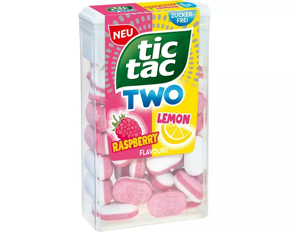 Tic Tac Bonbons Two Raspberry Lemon 38.5 g