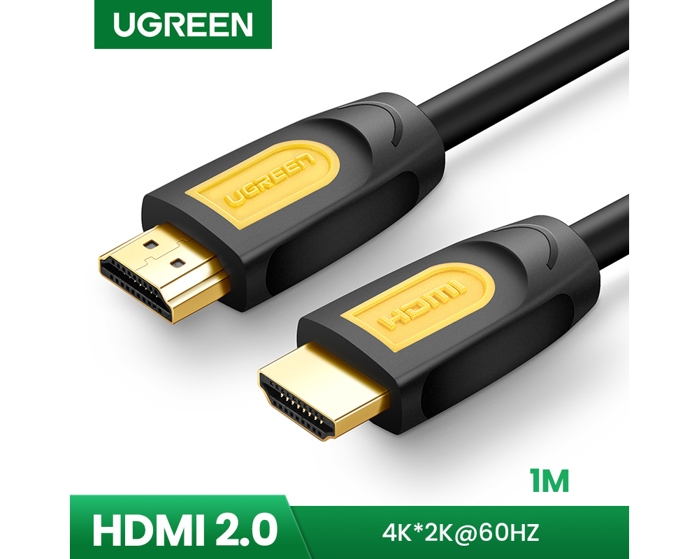 UGREEN HDMI 2.0 Cable 4K 10115 Male to Male, 1m, Black