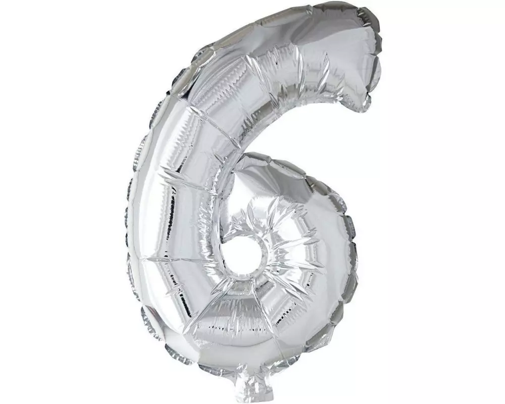 Creativ Company Folienballon 6 Silber