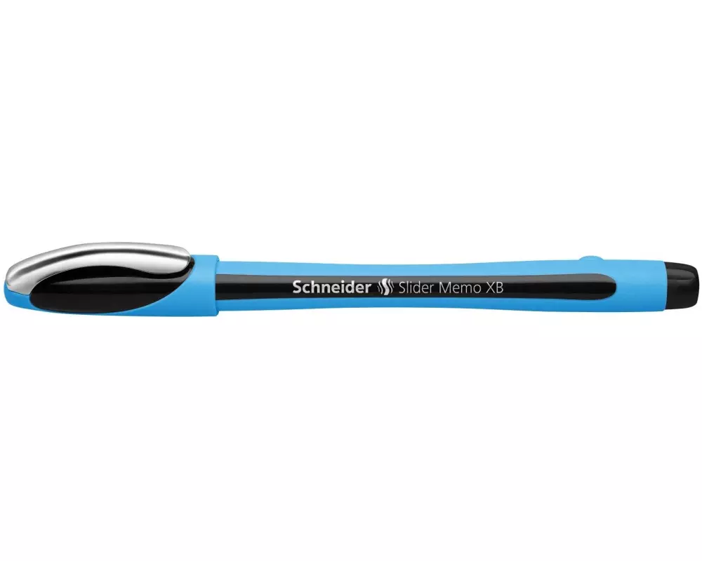 Schneider Kugelschreiber Slider Memo Blau/Schwarz, 1 Stück