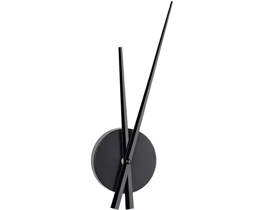 TFA Dostmann Wanduhr Minimalist Schwarz