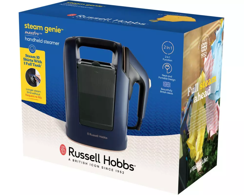 Russell Hobbs Steam Genie Maestro 2-in-1 Dampfbürste 1700 W