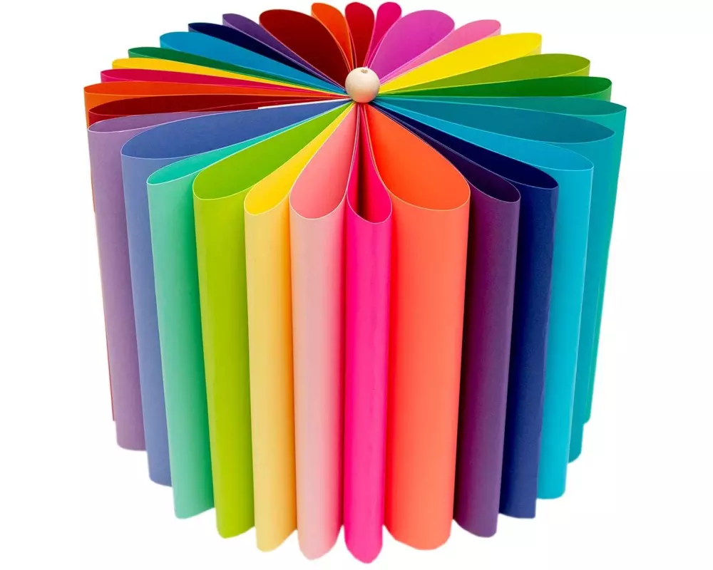 Rico Design Bastelpapier 1 Block à 30 Blatt, Farbig sortiert