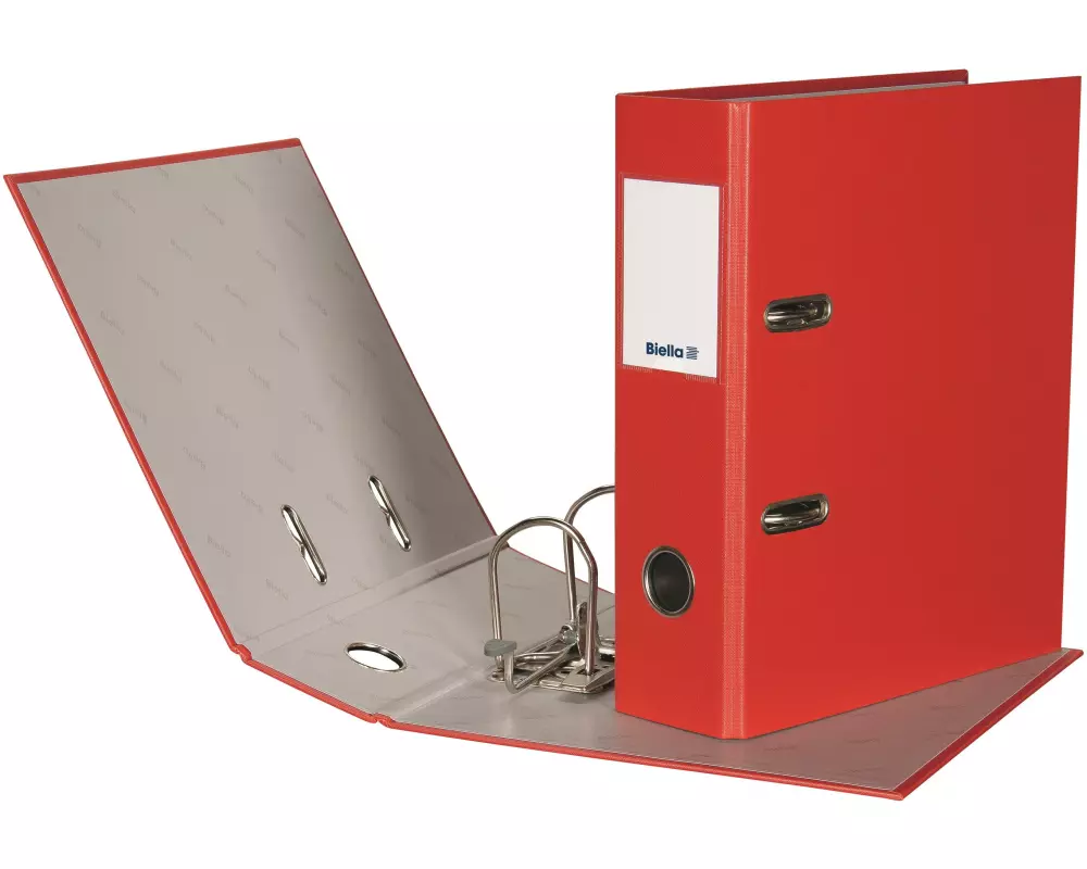 Biella Ordner Plasticolor A5 7 cm, Rot