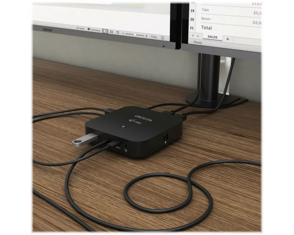 DICOTA USB-C 11-in-1 Docking Station, 5K, HDMI/DP PD, 100W