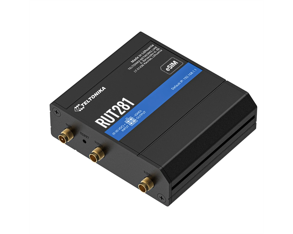 TELTONIKA RUT281 CAT4 LTE Router SIM und eSIM