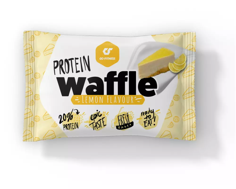 Go Fitness Nutrition Protein Waffle Box 1 x 50 g, Zitrone