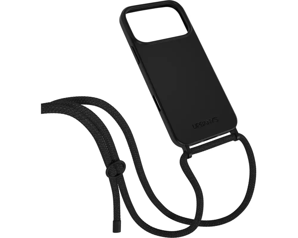 Urbany's Necklace Case ALL BLACK iPhone 17 Pro Max MATT