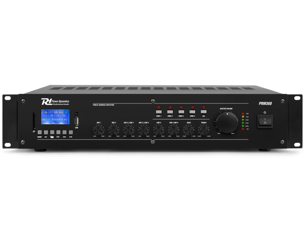 Power Dynamics Verstärker Pro PRM360 4-Zonen Mischer