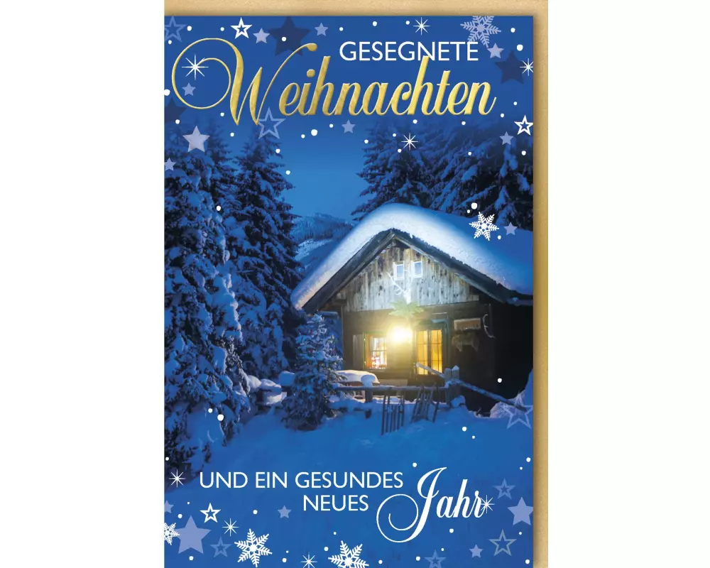 Braun + Company Weihnachtskarte Waldhütte Waldhütte