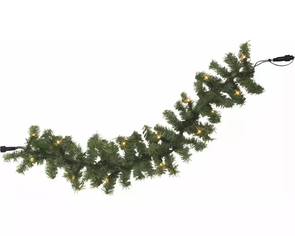 Star Trading System LED Extra Girlande, 600 x 28 cm, Schwarz / Warmweiss