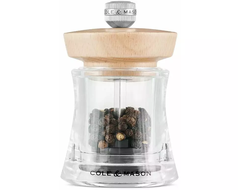 Cole&Mason Pfeffermühle Holborn 9.5 cm, Beige/Transparent
