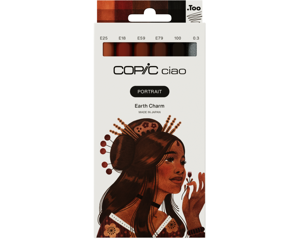 COPIC Marker Ciao Portrait Set 22075585 Earth Charm 6 Stück