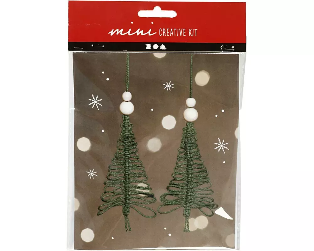 Creativ Company Mini Tannenbaum Makramee 2 Stück