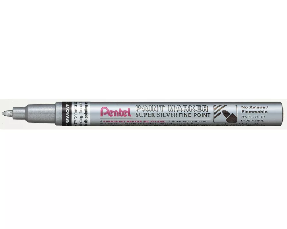pentel Permanent-Marker Paint 1.5 mm, Metallic Silber