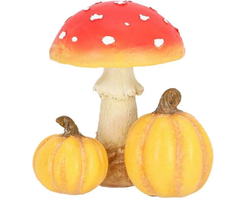 Esschert Design Fliegenpilz mit Kürbissen Outdoor