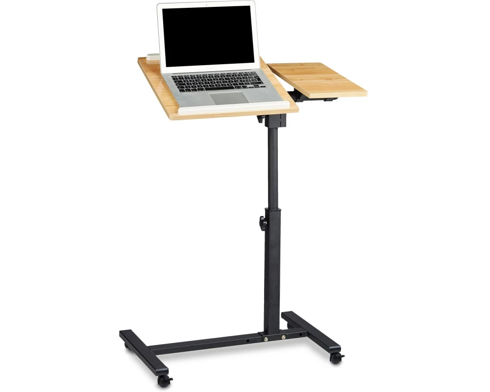 relaxdays Laptoptisch höhenverstellbar mit Rollen