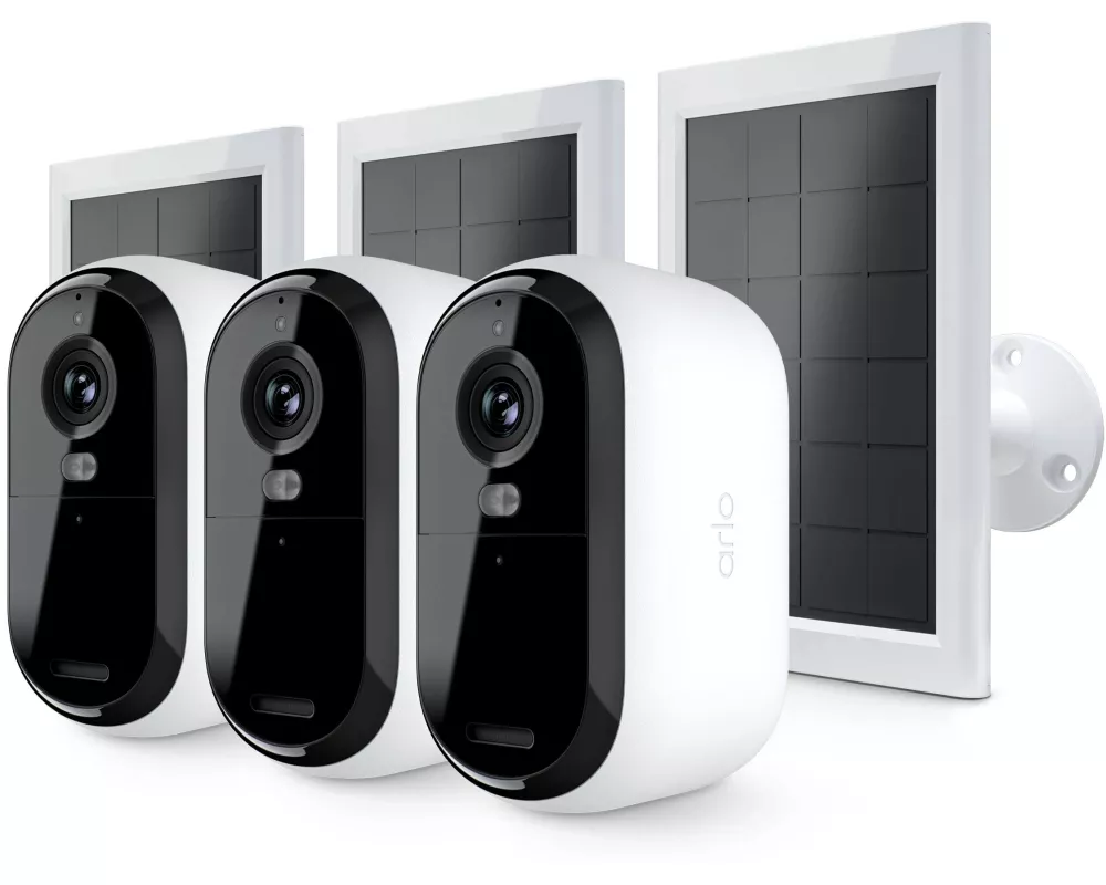 Arlo Essential 3 HD, 3er Set mit Solarpanel