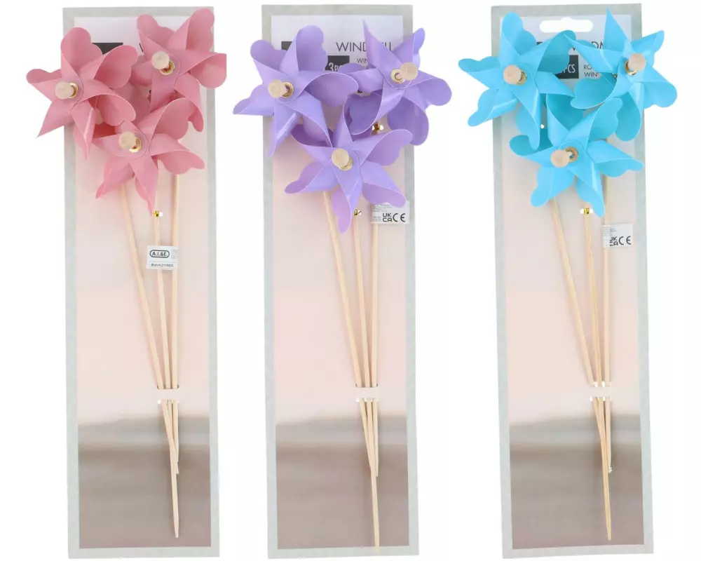 Arti Casa Windrad 3er-Set, assortiert